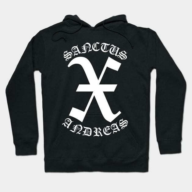 Saint Andrew Cross X Gothic Hoodie by thecamphillips